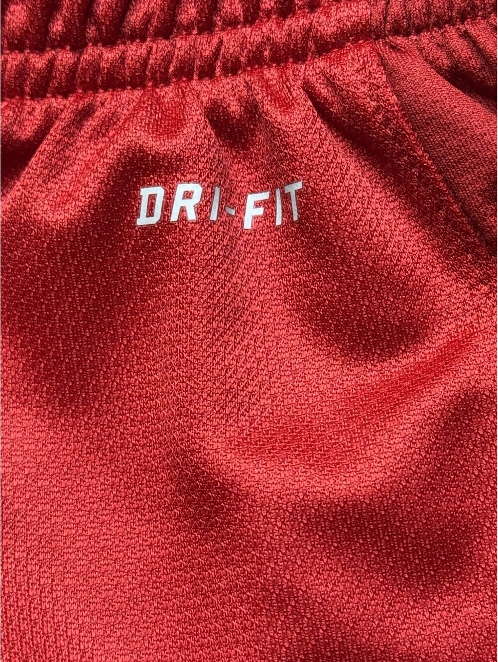 Boy's Youth Med Nike Dri-Fit Red Basketball Shorts (1156) - Picture 6 of 12